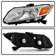 Load image into Gallery viewer, Xtune Headlights Honda Civic (12-15) [OEM Style] Black w/ Amber Turn Signal Lights - Driver Alternate Image