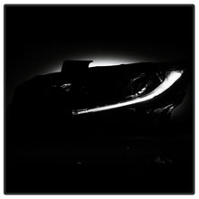 Load image into Gallery viewer, Xtune Projector Headlights Honda Civic (16-20) [w/ LED DRL Light Tube - Halogen Models Only] Chrome or Black w/ Amber Turn Signal Lights - Black Alternate Image