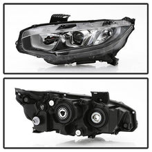 Load image into Gallery viewer, Xtune Projector Headlights Honda Civic (16-18) [Halogen Models - w/ LED DRL Light Bars] Chrome - Driver Alternate Image