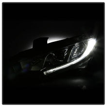 Load image into Gallery viewer, Xtune Projector Headlights Honda Civic (16-18) [Halogen Models - w/ LED DRL Light Bars] Chrome - Driver Alternate Image