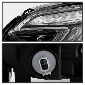 Xtune Headlights Honda CRV (15-16) [Halogen Only w/ DRL LED] Chrome w/ Amber Turn Signal Lights