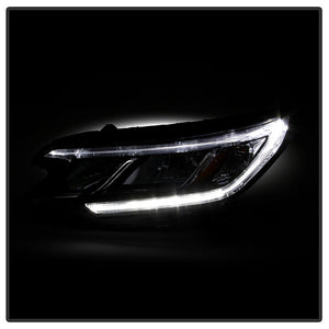 Xtune Headlights Honda CRV (15-16) [Halogen Only w/ DRL LED] Chrome w/ Amber Turn Signal Lights