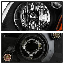 Load image into Gallery viewer, Xtune Crystal Headlights Honda Pilot (03-05) Black or Chrome w/ Amber Turn Signal Lights - Black Alternate Image
