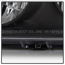 Load image into Gallery viewer, Xtune Crystal Headlights Hyundai Elantra (04-06) [Halogen Models Only] Black w/ Amber Corner Lights Alternate Image