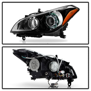 Xtune Projector Headlights Infiniti M37 (11-14) [AFS w/ Technology Pkg & Xenon/HID Models] Black w/ Amber Turn Signal Lights