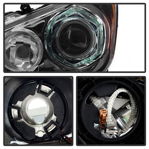 Xtune Projector Headlights Infiniti M37 (11-14) [AFS w/ Technology Pkg & Xenon/HID Models] Black w/ Amber Turn Signal Lights