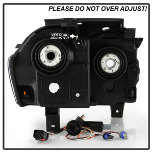Xtune Jeep Grand Cherokee 05-07 Crystal Headlights Black Smoked HD-JH-JGC05-AM-BSM