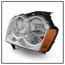 Load image into Gallery viewer, Xtune Crystal Headlights Jeep Grand Cherokee (05-07) Black or Chrome w/ Amber Corner Lights Alternate Image