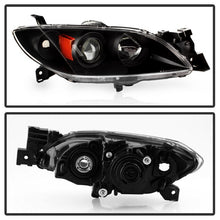 Load image into Gallery viewer, Xtune Projector Headlights Mazda 3 Sedan (04-09) [OEM Style - Halogen Only] Black w/ Amber Turn Signal Lights - Default Title Alternate Image