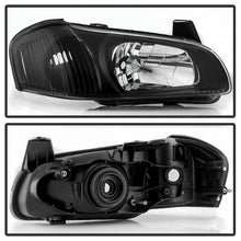 Load image into Gallery viewer, Xtune Headlights Nissan Maxima (00-01) [OEM Style] Chrome or Black w/ Amber Turn Signal Lights - Black Alternate Image