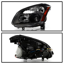Load image into Gallery viewer, Xtune Crystal Headlights Nissan Maxima (07-08) [Halogen Only] Chrome or Black w/ Amber Turn Signal Lights - Black Alternate Image