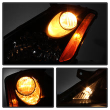 Load image into Gallery viewer, Xtune Crystal Headlights Nissan Murano (03-07) Chrome or Black w/ Amber Turn Signal Lights - Black Alternate Image