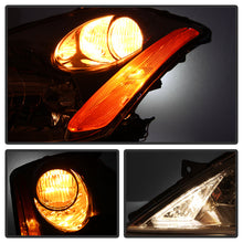 Load image into Gallery viewer, Xtune Crystal Headlights Nissan Murano (03-07) Chrome or Black w/ Amber Turn Signal Lights - Black Alternate Image