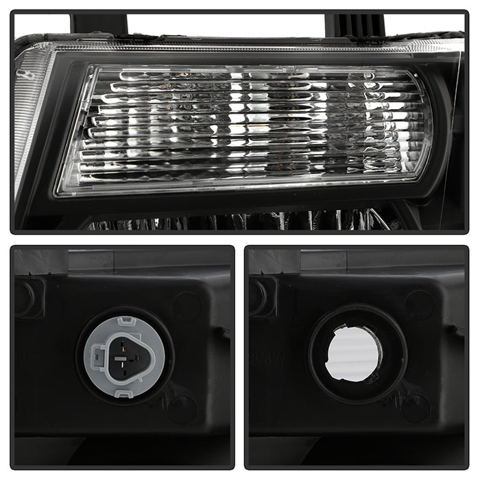 Xtune Headlights Nissan Pathfinder (08-11) OEM style - Black w/ Amber Turn  Signal Light