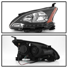 Load image into Gallery viewer, Xtune Headlights Nissan Sentra (13-15) [OEM Style - LED DRL] Black w/ Amber Turn Signal Lights Alternate Image