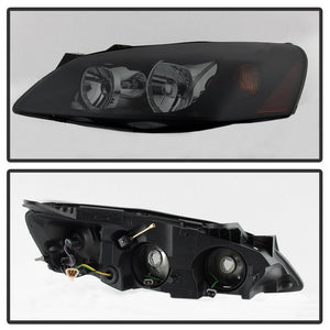 Xtune Headlights Pontiac G6 (05-10) [OEM Style] Black w/ Amber Turn Signal Light