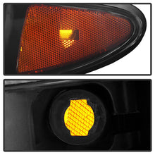 Load image into Gallery viewer, Xtune Crystal Headlights Pontiac Grand Prix (97-03) Black or Chrome w/ Amber Turn Signal Light - Black Alternate Image