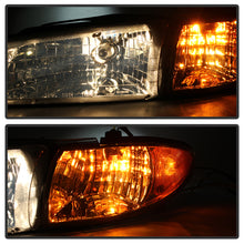 Load image into Gallery viewer, Xtune Crystal Headlights Pontiac Grand Prix (97-03) Black or Chrome w/ Amber Turn Signal Light - Black Alternate Image