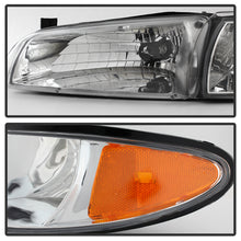 Load image into Gallery viewer, Xtune Crystal Headlights Pontiac Grand Prix (97-03) Black or Chrome w/ Amber Turn Signal Light - Black Alternate Image
