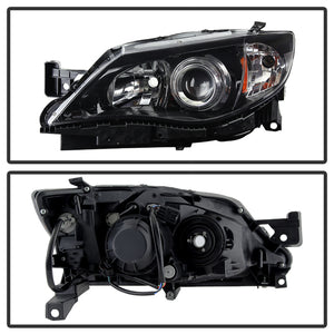 Xtune Projector Headlights Subaru WRX (08-14) [Halogen Models] Black or Chrome w/ Amber Turn Signal Lights
