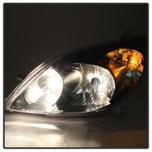 Load image into Gallery viewer, Xtune Crystal Headlights Toyota Matrix (2003-2008) [Halogen Model] Black or Chrome with Amber Turn Signal Light Alternate Image