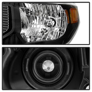 Xtune Headlights Toyota Tundra (14-18) [OEM Style] Black w/ Amber Signal Lights