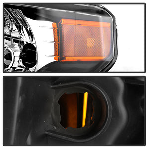 Xtune Headlights Toyota Tundra (14-18) [OEM Style] Black w/ Amber Signal Lights
