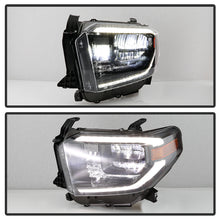 Load image into Gallery viewer, Xtune Full LED Headlights Toyota Tundra Limited / Platinum / 1794 Edition (14-17) Black w/ Amber Turn Signal Light Alternate Image