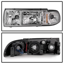 Load image into Gallery viewer, Xtune Crystal Headlights Chevy Caprice (91-96) [w/ 1 pcs LED DRL Lights] Black / Chrome / Smoked Alternate Image