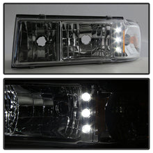 Load image into Gallery viewer, Xtune Crystal Headlights Chevy Impala (91-96) [w/ 1 pcs LED DRL Lights] Black / Chrome / Smoked Alternate Image