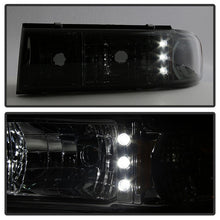 Load image into Gallery viewer, Xtune Crystal Headlights Chevy Caprice (91-96) [w/ 1 pcs LED DRL Lights] Black / Chrome / Smoked Alternate Image