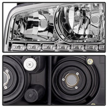 Load image into Gallery viewer, Xtune Crystal Headlights Dodge Charger (06-10) [w/ LED DRL Lights] Black / Chrome / Smoke w/ Amber Turn Signal Light - Black Alternate Image