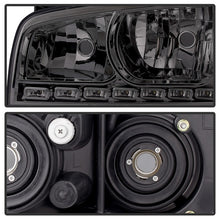 Load image into Gallery viewer, Xtune Crystal Headlights Dodge Charger (06-10) [w/ LED DRL Lights] Black / Chrome / Smoke w/ Amber Turn Signal Light - Black Alternate Image