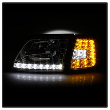 Load image into Gallery viewer, Xtune Crystal Headlights Ford F150 (97-03) [w/ Clear LED DRL &amp; Corners] Black / Chrome / Smoke - Black Alternate Image