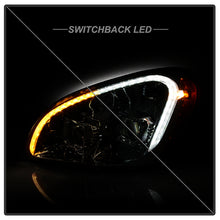 Load image into Gallery viewer, Xtune Projector Headlights Freightliner Cascadia (08-17) [LED Tube DRL] Chrome w/ Amber Turn Signal Lights - Default Title Alternate Image