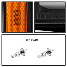 Load image into Gallery viewer, Xtune Projector Headlights Chevy Silverado (07-13) [w/ LED DRL Signal Lights] Black or Black Smoked w/ Amber Turn Signal Light - Black Alternate Image