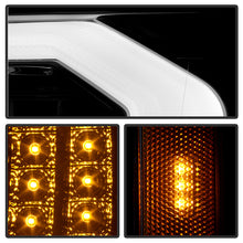Load image into Gallery viewer, Xtune Projector Headlights Chevy Silverado (07-13) [w/ LED DRL Signal Lights] Black or Black Smoked w/ Amber Turn Signal Light - Black Alternate Image