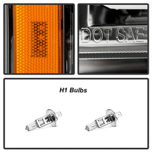 Load image into Gallery viewer, Xtune Projector Headlights Chevy Silverado (07-13) [w/ LED DRL Signal Lights] Black or Black Smoked w/ Amber Turn Signal Light - Black Alternate Image