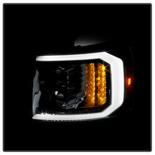 Load image into Gallery viewer, Xtune Projector Headlights Chevy Silverado (07-13) [w/ LED DRL Signal Lights] Black or Black Smoked w/ Amber Turn Signal Light - Black Alternate Image