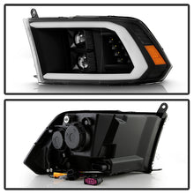 Load image into Gallery viewer, Xtune Projector Headlights Dodge Ram (09-18) [w/ LED DRL] Black or Chrome w/ Amber Turn Signal Light - Black Alternate Image