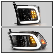Load image into Gallery viewer, Xtune Projector Headlights Dodge Ram (09-18) [w/ LED DRL] Black or Chrome w/ Amber Turn Signal Light - Black Alternate Image