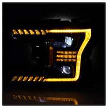 Load image into Gallery viewer, Xtune Projector Headlights Ford F150 (18-20) Full LED with Sequential LED Signal and Amber or White DRL - Amber Alternate Image