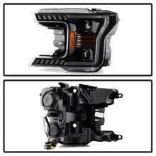 Load image into Gallery viewer, Xtune Projector Headlights Ford F150 (18-20) Full LED with Sequential LED Signal and Amber or White DRL - Amber Alternate Image
