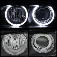 Load image into Gallery viewer, Xtune Headlights BMW E39 5 Series (97-03) [w/ Halo LED DRL] Black or Chrome w/ Amber Turn Signal Lights Alternate Image