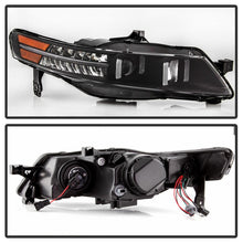 Load image into Gallery viewer, Xtune Projector Headlights Acura TL w/ OEM HID (04-08) Light Tube DRL in Black or Chrome w/ Amber Turn Signal Lights - Black Alternate Image