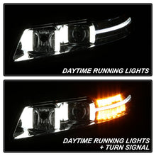 Load image into Gallery viewer, Xtune Projector Headlights Acura TL w/ OEM HID (04-08) Light Tube DRL in Black or Chrome w/ Amber Turn Signal Lights - Black Alternate Image