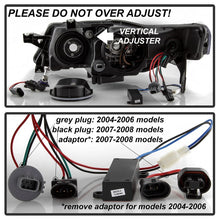 Load image into Gallery viewer, Xtune Projector Headlights Acura TL w/ OEM HID (04-08) Light Tube DRL in Black or Chrome w/ Amber Turn Signal Lights - Black Alternate Image