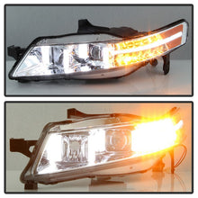 Load image into Gallery viewer, Xtune Projector Headlights Acura TL w/ OEM HID (04-08) Light Tube DRL in Black or Chrome w/ Amber Turn Signal Lights - Black Alternate Image