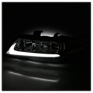 Xtune Projector Headlights Acura TSX (04-08) [w/ Light Tube DRL] Black / Black Smoked / Chrome w/ Amber Turn Signal Lights