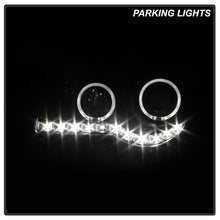 Load image into Gallery viewer, Xtune Projector Headlights Chrysler 300C (05-10) [w/ Halo LED Lights] Black or Chrome w/ Amber Turn Signal Light - Black Alternate Image